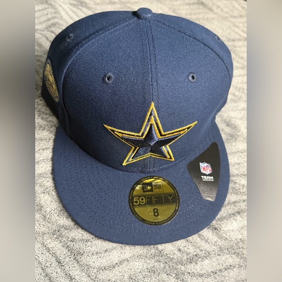 NFL Dallas Cowboys New Era 59FITFY USA Patch Fitted Hat size 8 - Picture 1 of 9